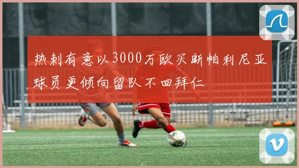 热刺有意以3000万欧买断帕利尼亚球员更倾向留队不回拜仁