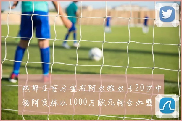 热那亚官方宣布阿尔维尔卡20岁中场阿莫林以1000万欧元转会加盟